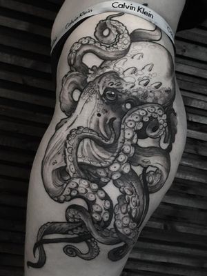 Octopus by Jesper Hatcher at High Fever Tattoo Oslo 