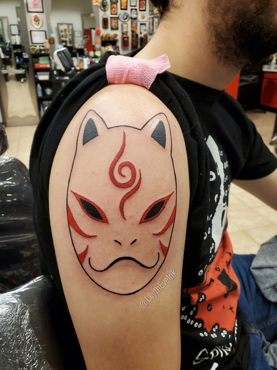 After much debating I chose this as my first tattoo The artist did an  amazing job on it and I love it  rNaruto