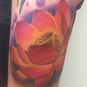 Lotus flower upper arm...enjoy!