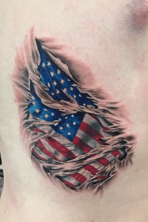 I was impressed by how well this guy sat through this tattoo. Good job man! 