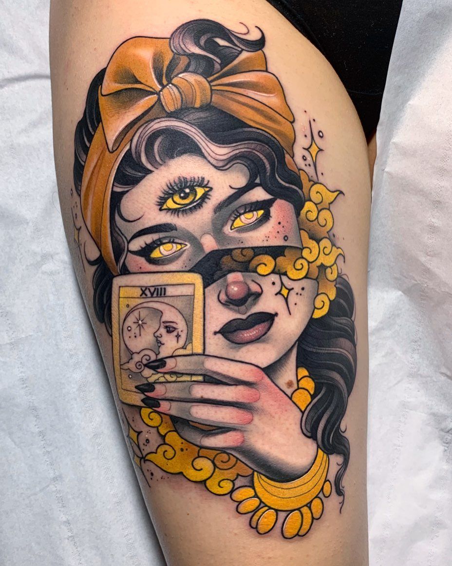Gypsy Lady Tattoo by Jes Strickler TattooNOW