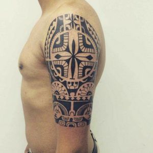 Maori tattoo Full black 