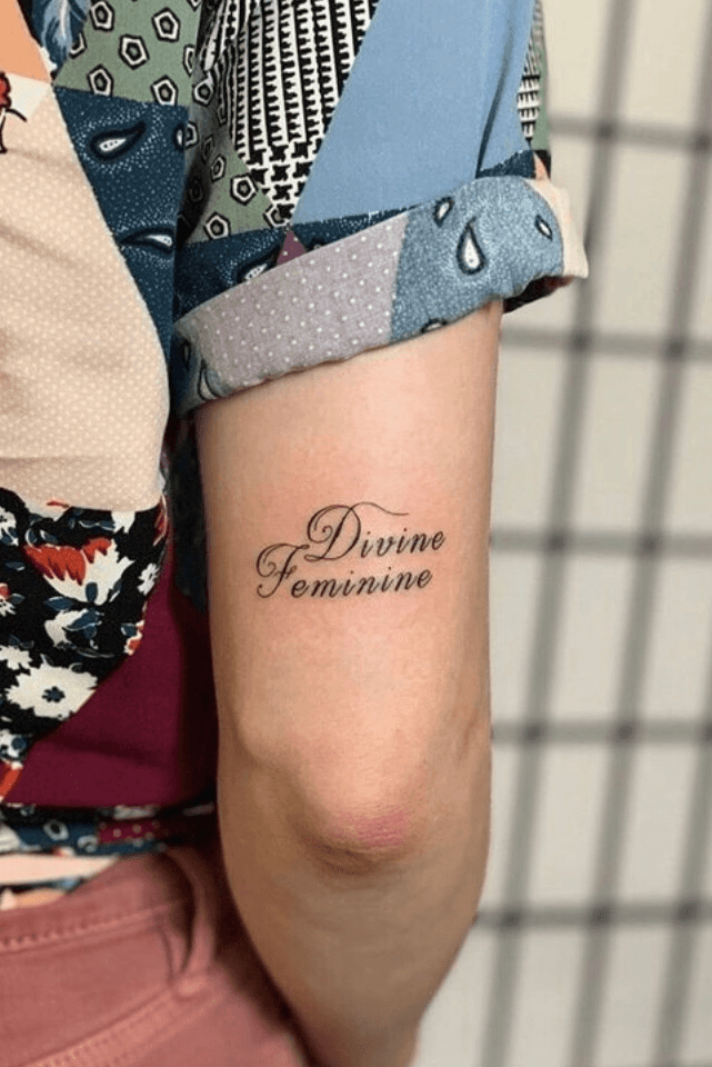 the divine feminine tattoo