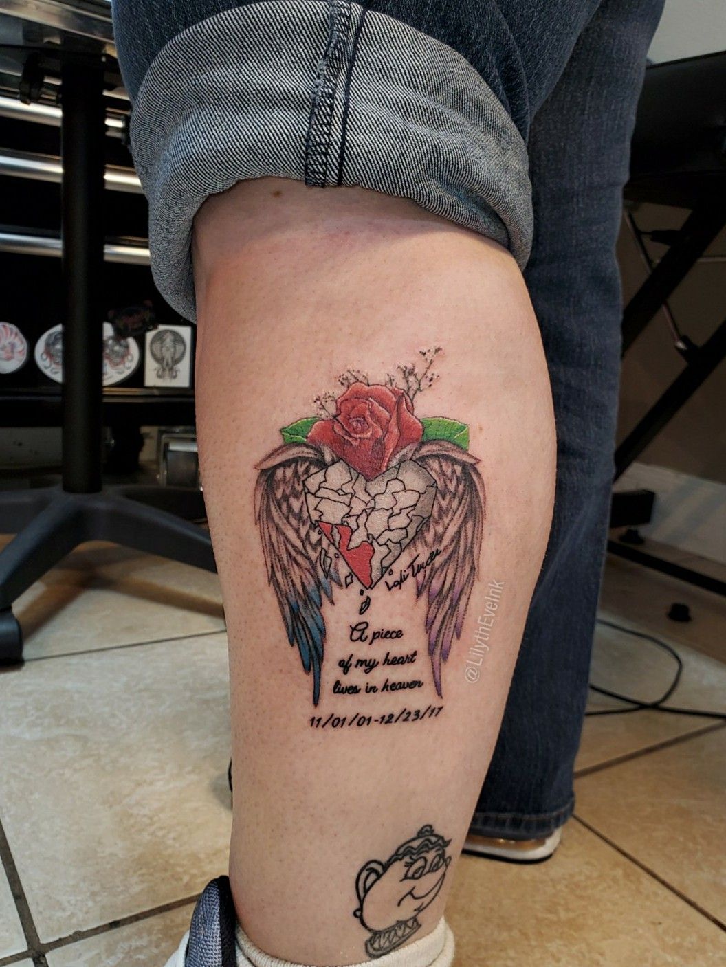 Memorial Tattoo for my Daughter sorrysoultattoo Ruby Tattoo Barrie  ONT  rtattoos
