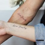 Lindo tatuaje de parejas 
