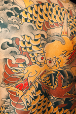 Golden dragon backpiece