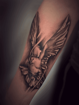 Dove 🕊 #tattoo #ink #art #blackamdgreytattoo #dove #bird #dovetattoo #birdtattoo