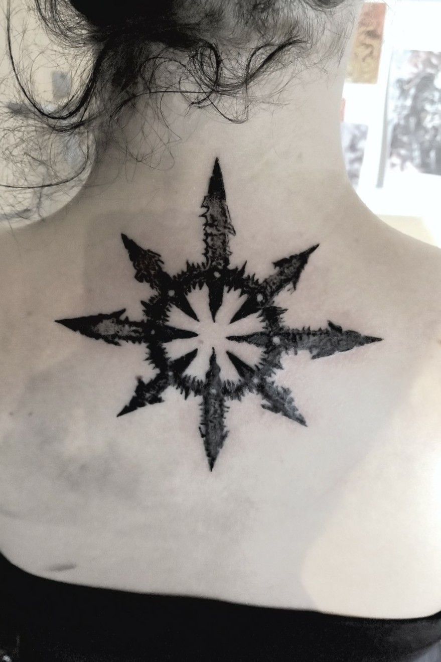 Tattoo Uploaded By Jan Leidelmeyer Chaos Star With Dotwork And Some Shading Tattoodo