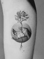 Instagram: Amanda_Piejak. #BlackandGrey #ink #Tattoo #hand #flower #realism #blood 