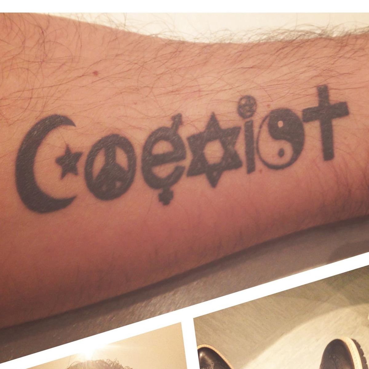 Tattoo uploaded by Flavio Di Sorbo • Coexist • Tattoodo