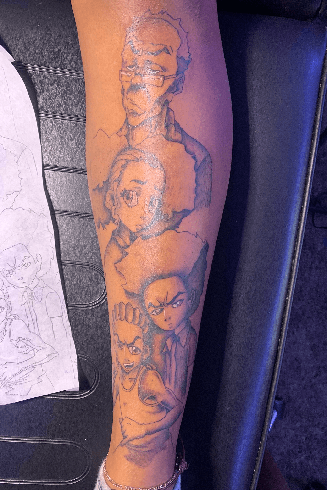 Boondocks panel with captions by me blinktattoo  rtattoo