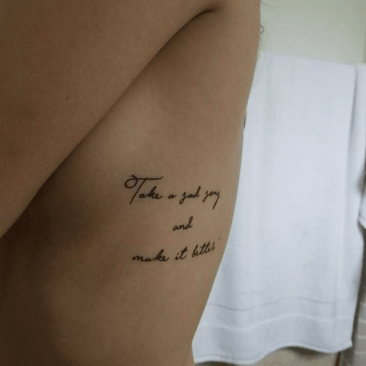 Quote tattoo Vienna waits for you from Vienna by Billy Joel  Instagram  haleysavannahh  Tattoo quotes Floral tattoo sleeve Time tattoos