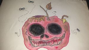 "Bad Apple" Drawn by Vi (me) ✏