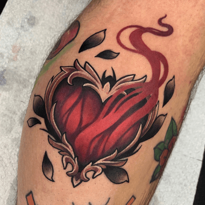 Riveted metal heart - idea for tattoo