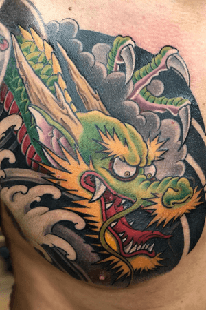 Dragon done in two sessions.