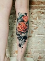 Rose tattoo, flower tattoo