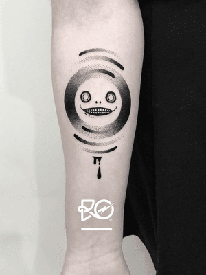 By RO. Robert Pavez • Emil (NieR) • Done in @blacktatuering • 🇸🇪 2019   #engraving #dotwork #etching #dot #linework #geometric #ro #blackwork #blackworktattoo #blackandgrey #black #tattoo #fineline