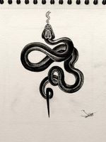 Snake, medium #snakedraw #snaketattoo #snakes #design 