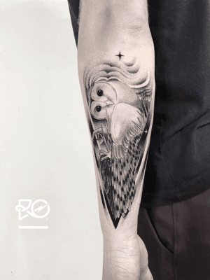 By RO. Robert Pavez • 👁 Tyto alba (Born Owl) • Done in @blacktatuering • 🇸🇪 2019   #engraving #dotwork #etching #dot #linework #geometric #ro #blackwork #blackworktattoo #blackandgrey #black #tattoo #fineline