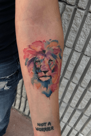 Lion water color 