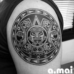 #aztek #antoniomai #amaitattoo #losangeles #Tribal #Polynesian #Maori #Samoan #Geometric #DotWork #BlackWork #OldSchool #Traditional #Japanese #Irezumi #FineLine #Ornamental