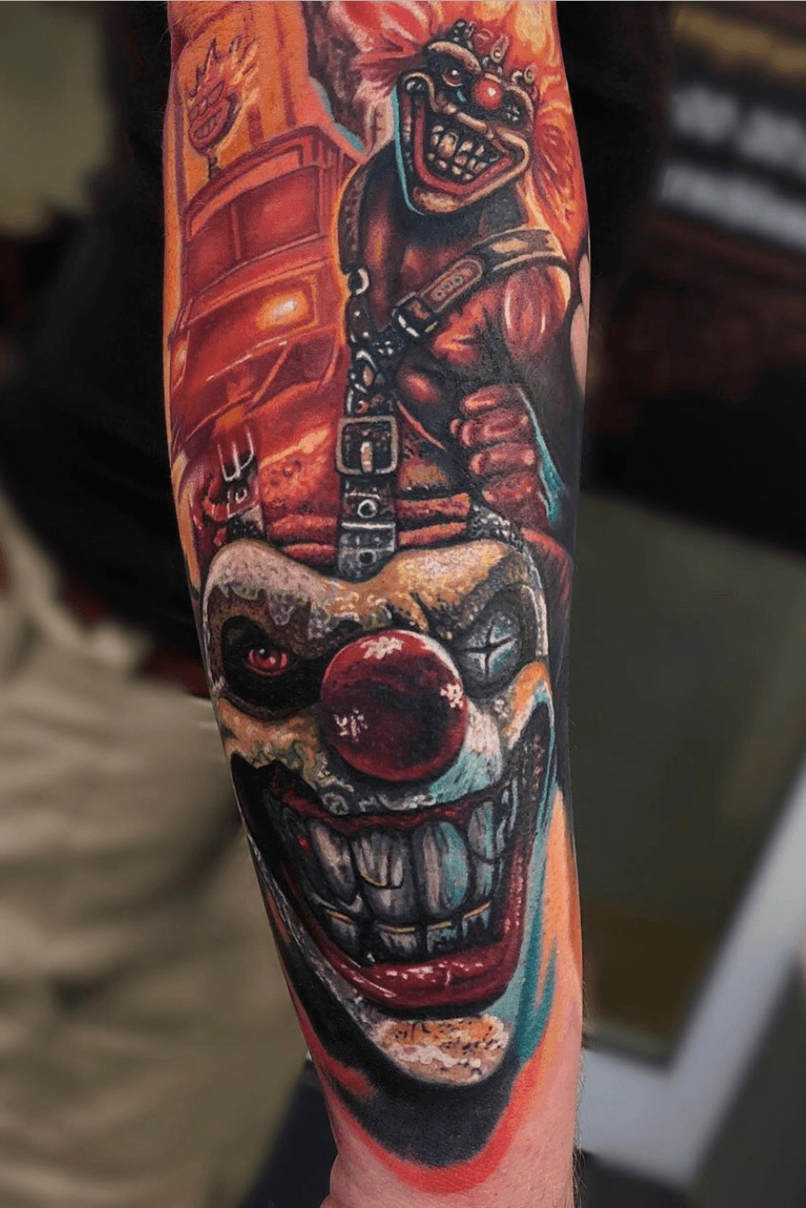Twisted metal tattoo by Lucian Toro  Post 22388