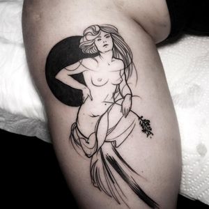 Beautiful woman by Pawel at High Fever Tattoo Oslo 