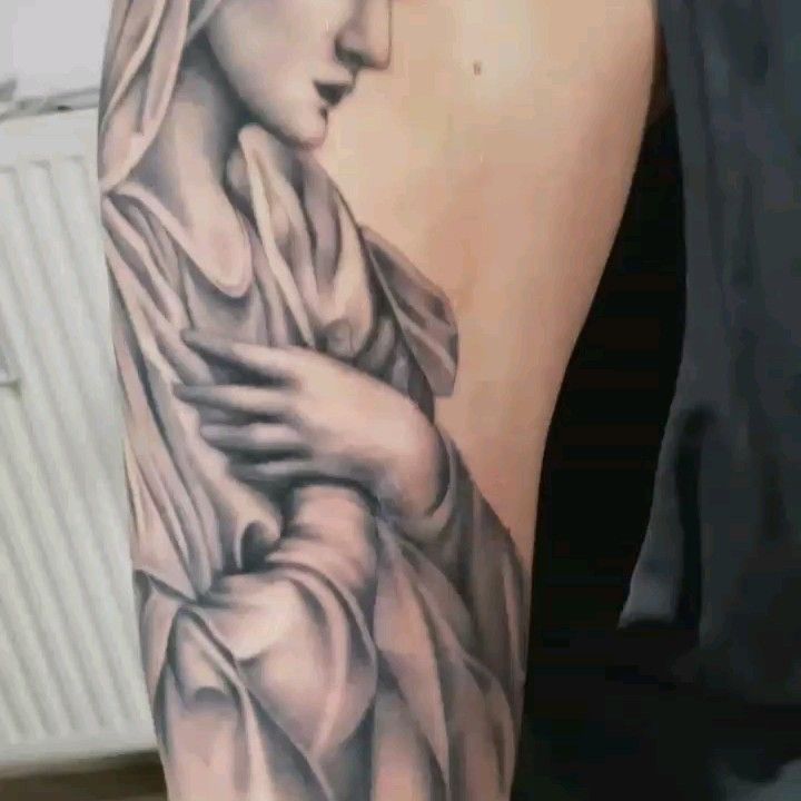 Virgin Mary tattoo  Best sleeve tattoos Sleeve tattoos Tattoos