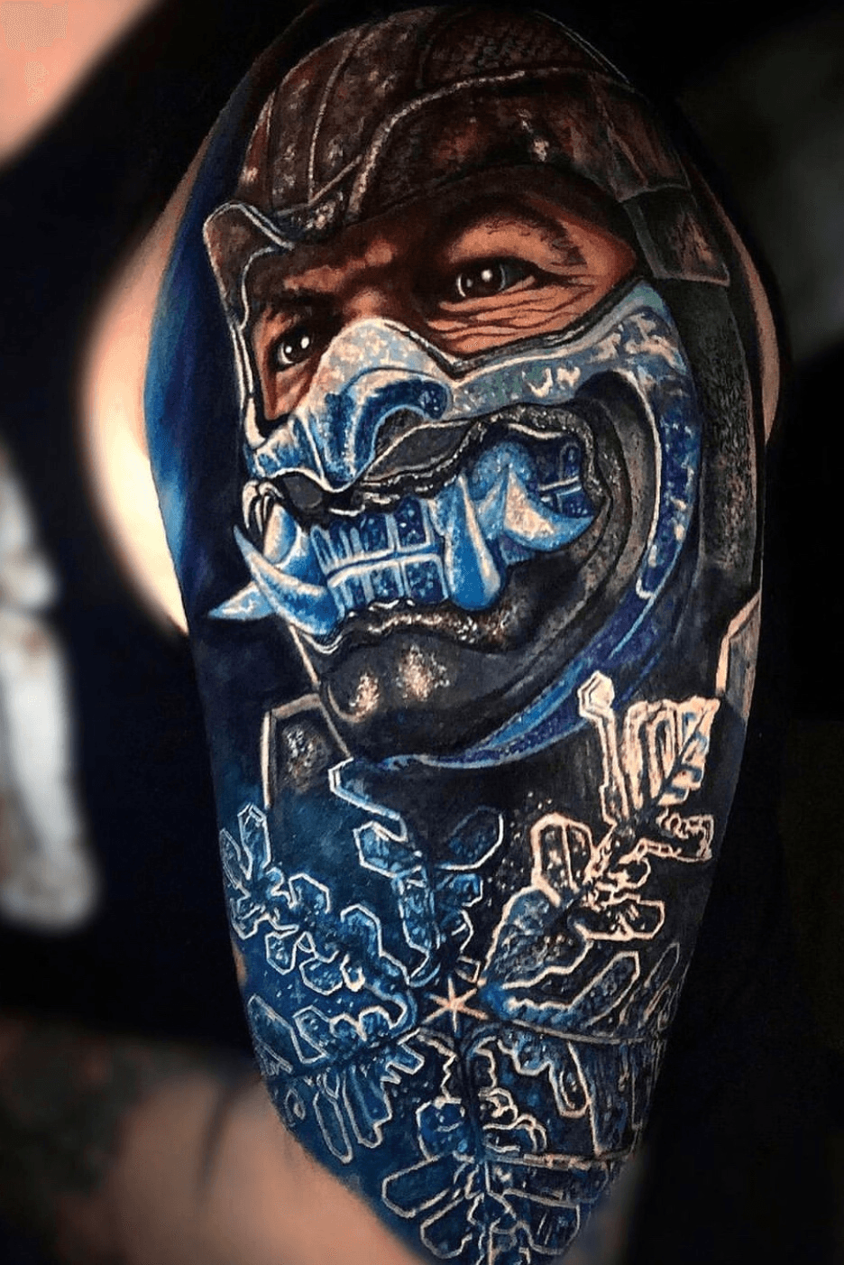Mortal Kombat Fan Gets Awesome Sub Zero Tattoo