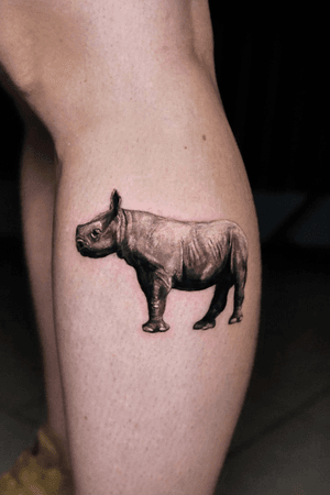 Little rhinoceros tattoo
