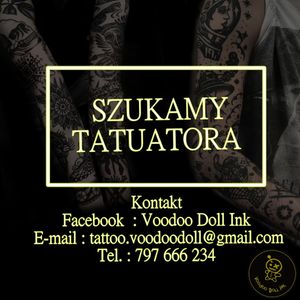 Szukamy tatuatora na terenie Śląska, dokładnie Dąbrowa Górnicza :) 