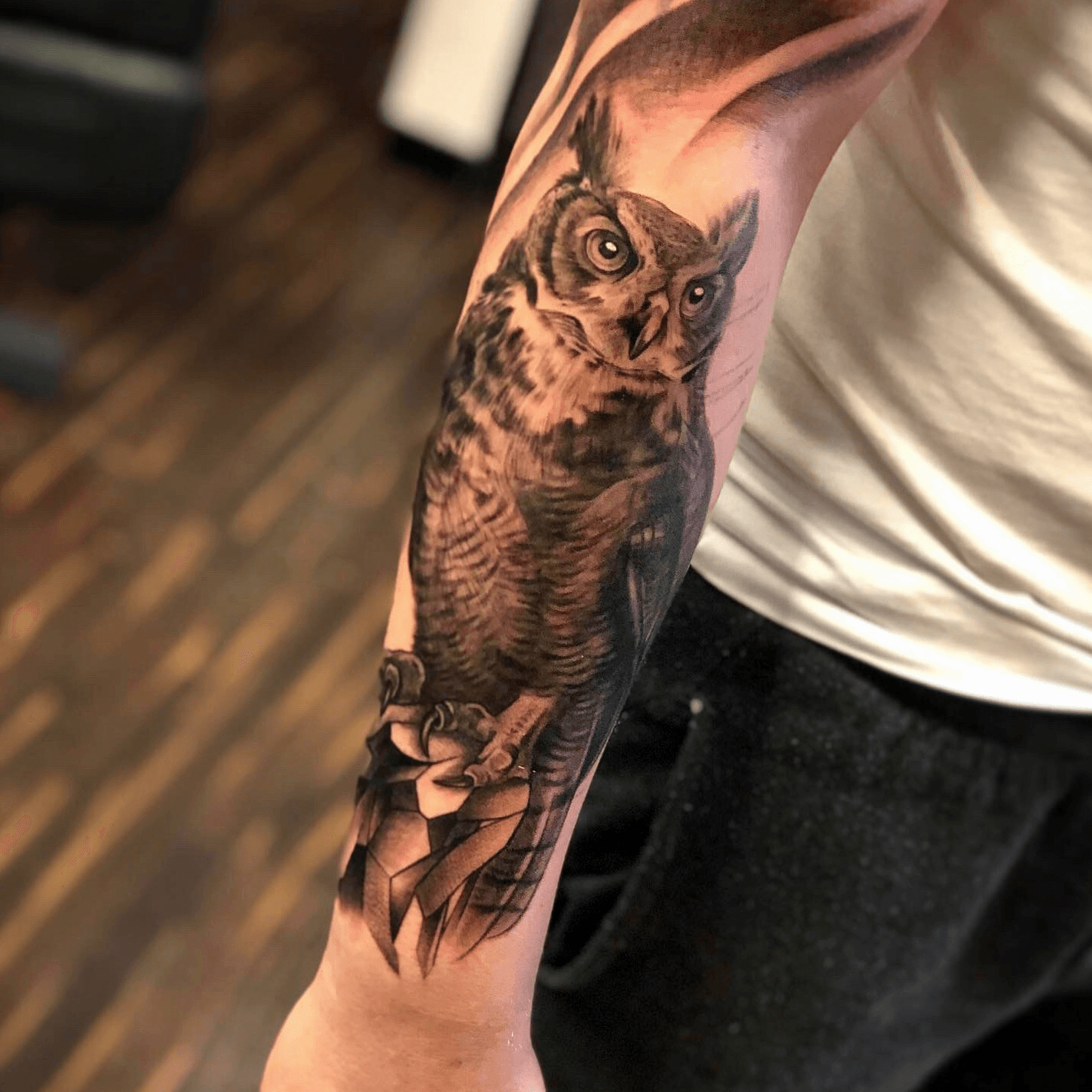 Eastern Screech Owl Tattoo  Owl tattoo design Cute owl tattoo Owl tattoo