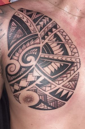 Maori Tattoo on Chest