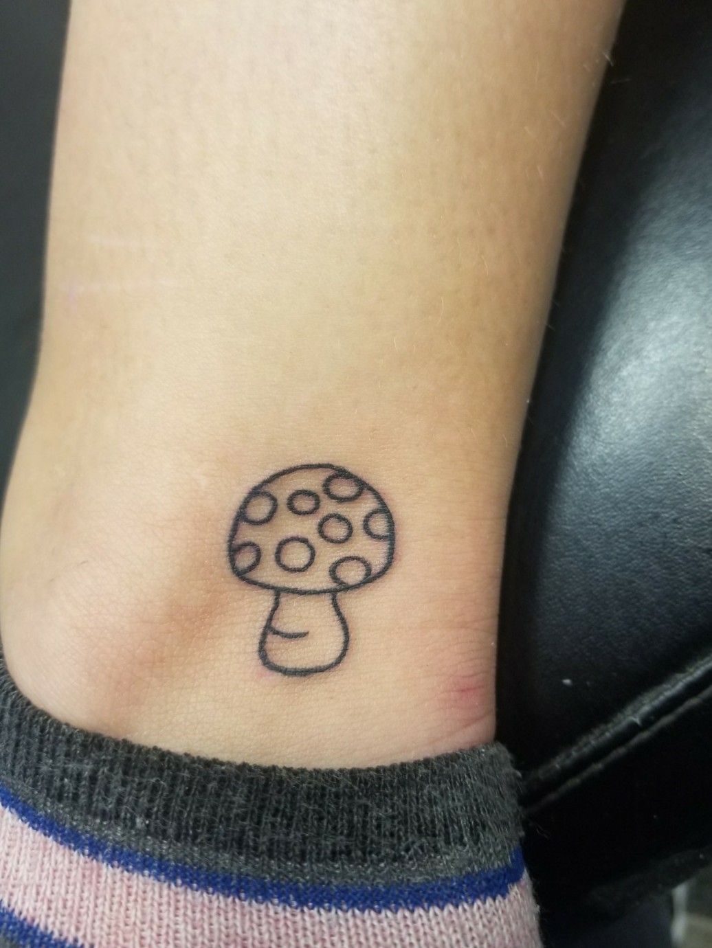 Dancing mushroom lady and snail friend  done by Zack at the Bell Rose in  Daphne AL  rtattoos