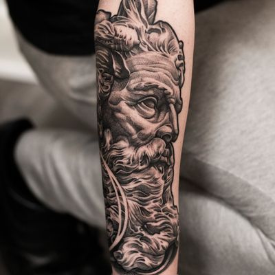 Poseidon Tattoo Done by: Jannes de Groot