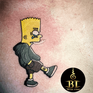 Done simpsons tattoo by Tanadol(www.bt-tattoo.com) #bttattoo #bttattoothailand #thaitattoo #bangkoktattoo #bangkoktattoostudio #bangkoktattooshop #tattoobangkok #thailandtattoo #thailandtattooshop #thailandtattoostudio #thailand #bangkok #tattoo