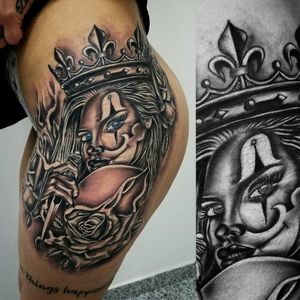 #tattooartistmagazine #tattooartist #tattooart #tattoo #tatoo #tato #tqtu #tatouages #tatouage #tatuaje #tatuagem #ideatattoo #tattooidea #tattoofeminina #TattooGirl #tattooart #jokertattoo #rosetattoo #crowntattoo 