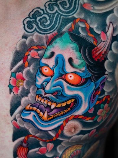 Hannya mask.