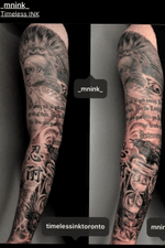 Spartan sleeve . Freehand , Black tattoo , realistic , check my Ins for more info _mnink_ 