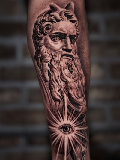 Moses with the eye. Done while guesting at The Raven and the Wolves studio.