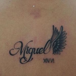 Homenagem ao filho dela, Miguel. | Tribute to her son Miguel.
