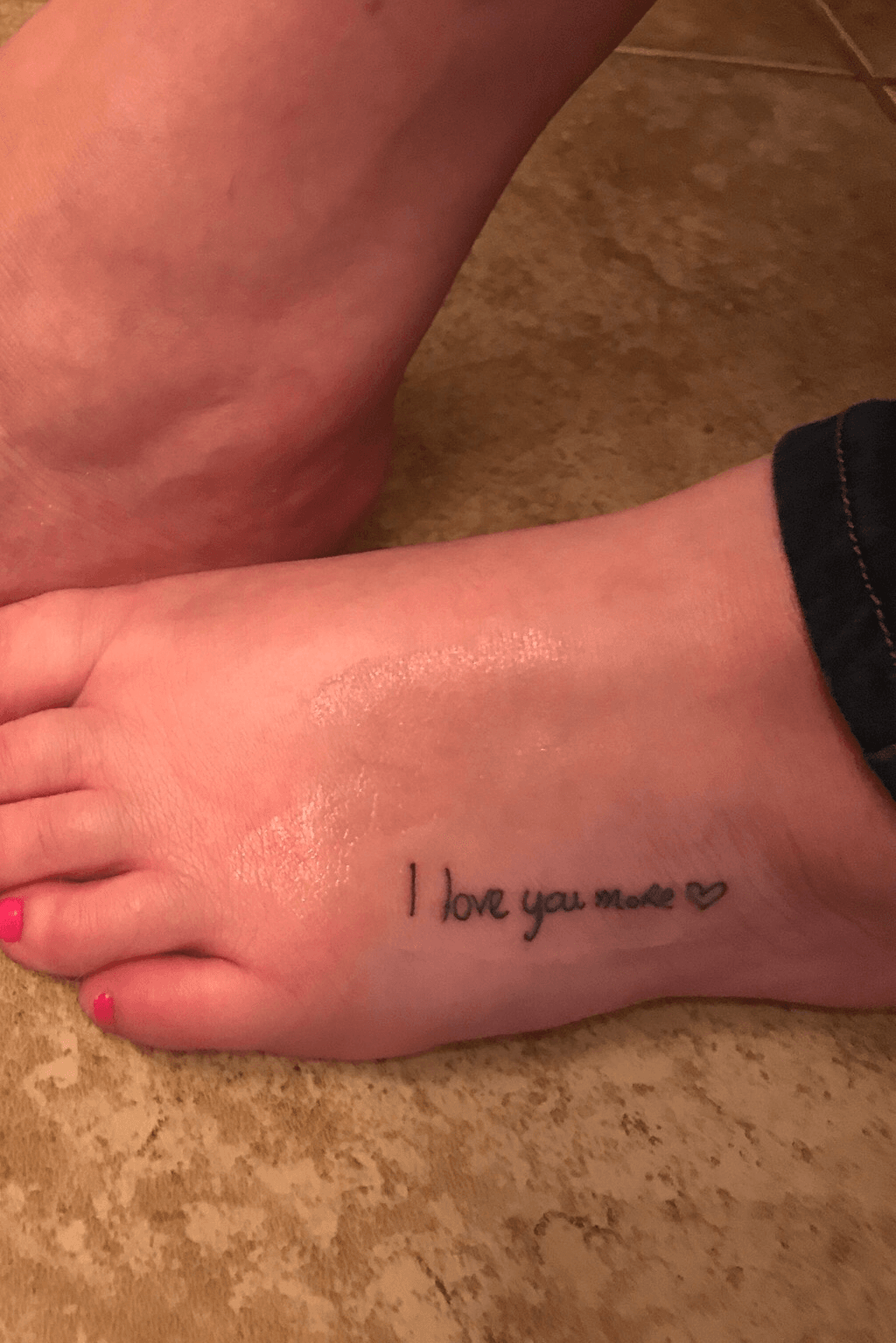 i love you tattoo in my grandmothers handwriting Done by Grimm at Waves  in Panama City Beach FL  Love yourself tattoo Handwriting tattoos  Meaningful tattoos