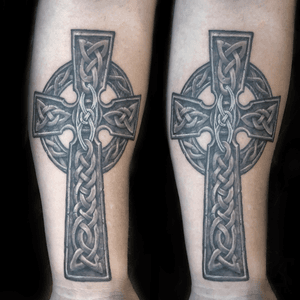 Celtic cross with my client ‘s pendant.