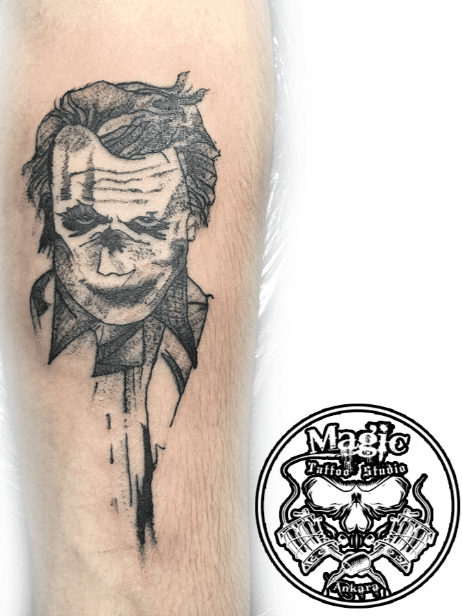 Tattoo uploaded by Magic Tattoo Studio - Ereğli • Joker dövme çalışmamız..  Our Joker tattoo work.. #joker #dotwork #dot #personality #tattoo • Tattoodo