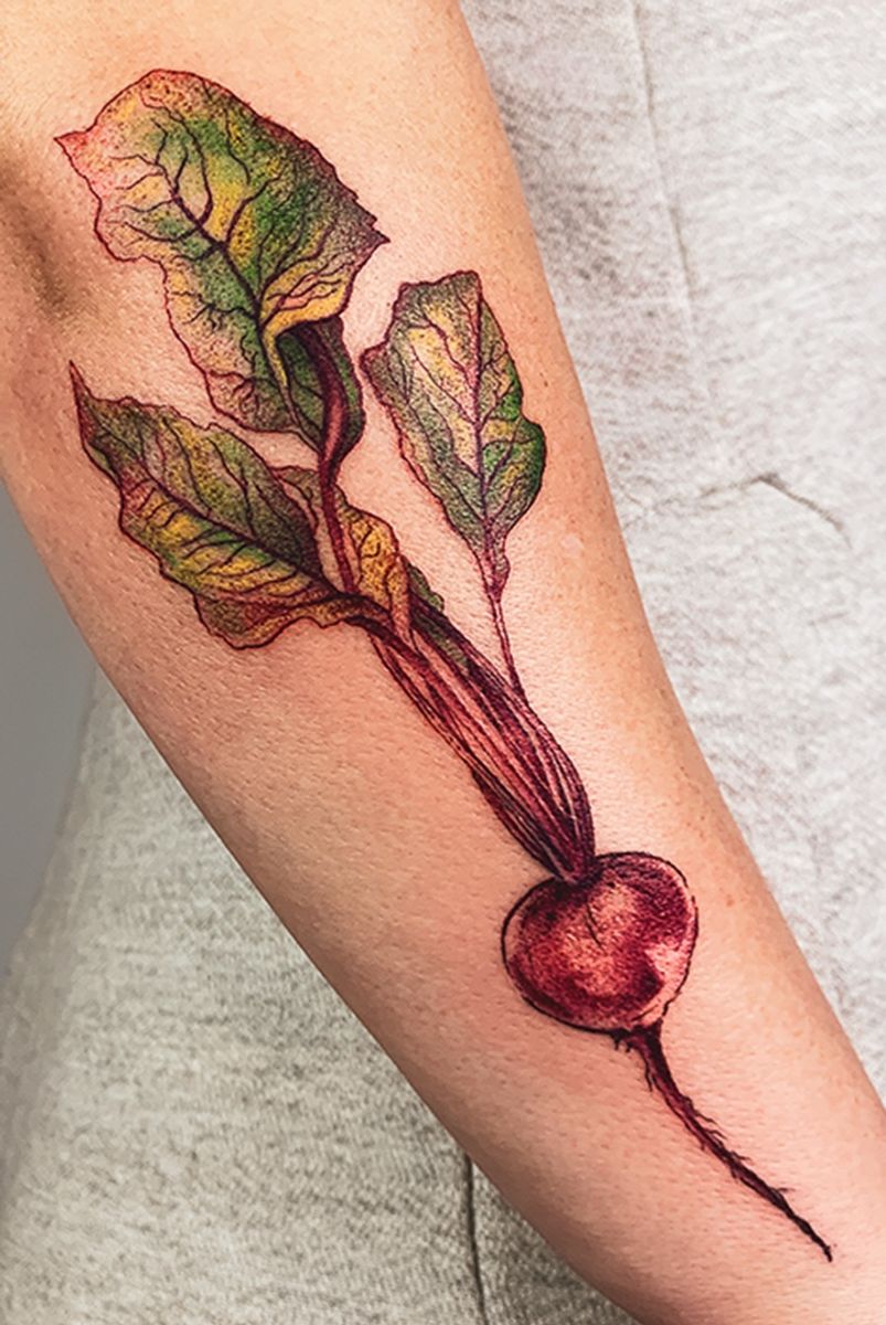 Tattoo uploaded by Erika Vendett • “The beet is the most intense of
