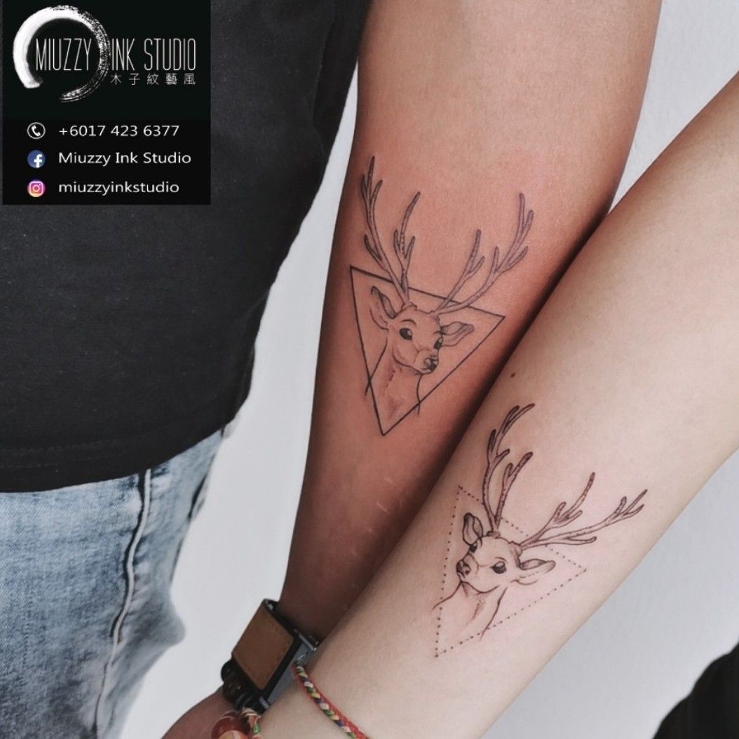 Deer Tattoo  Meaningful tattoos for couples Unique tattoos Friend tattoos