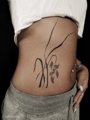 Brush stroke tattoo, “ Email : hanutattoo@gmail.com ,, ▫️HANU▫️ #tattoo #tattoodo #inked #ink #brushstroke #brushstroketattoo #brushtattoo #Korea #hanu