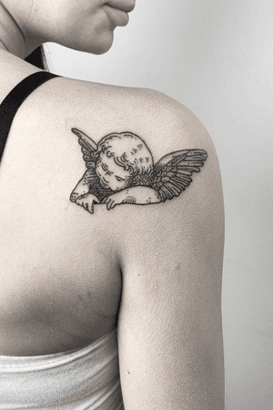 -CHERUB-Thanks to everyone who follows and like my work!...For more tattoos you can find me @motorinktattooshop ...For more info send me a DM...🖖🏿🖖🏿🖖🏿...#cherubtattoo #cherub #inked #tattoo #tattooed #thehague #thehaguetattoo #amsterdam #amsterdamtattoo #art #idea