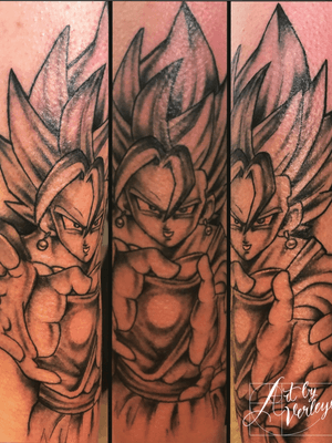 Goku x Vegeta - tattoo by DaveVeroInk by DaveVeroInk on DeviantArt