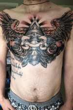 Finished a friends chest piece, 10 hours all up 